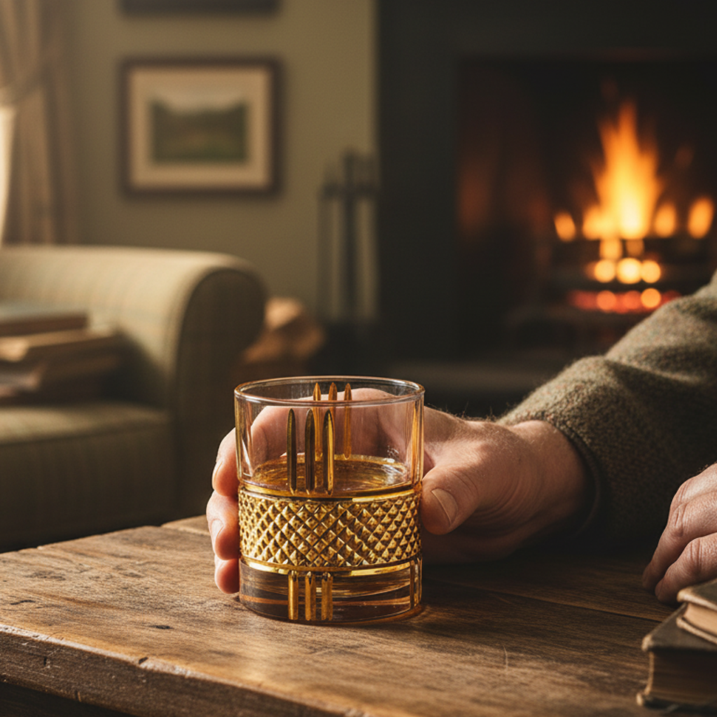 Verre à whisky - Doré