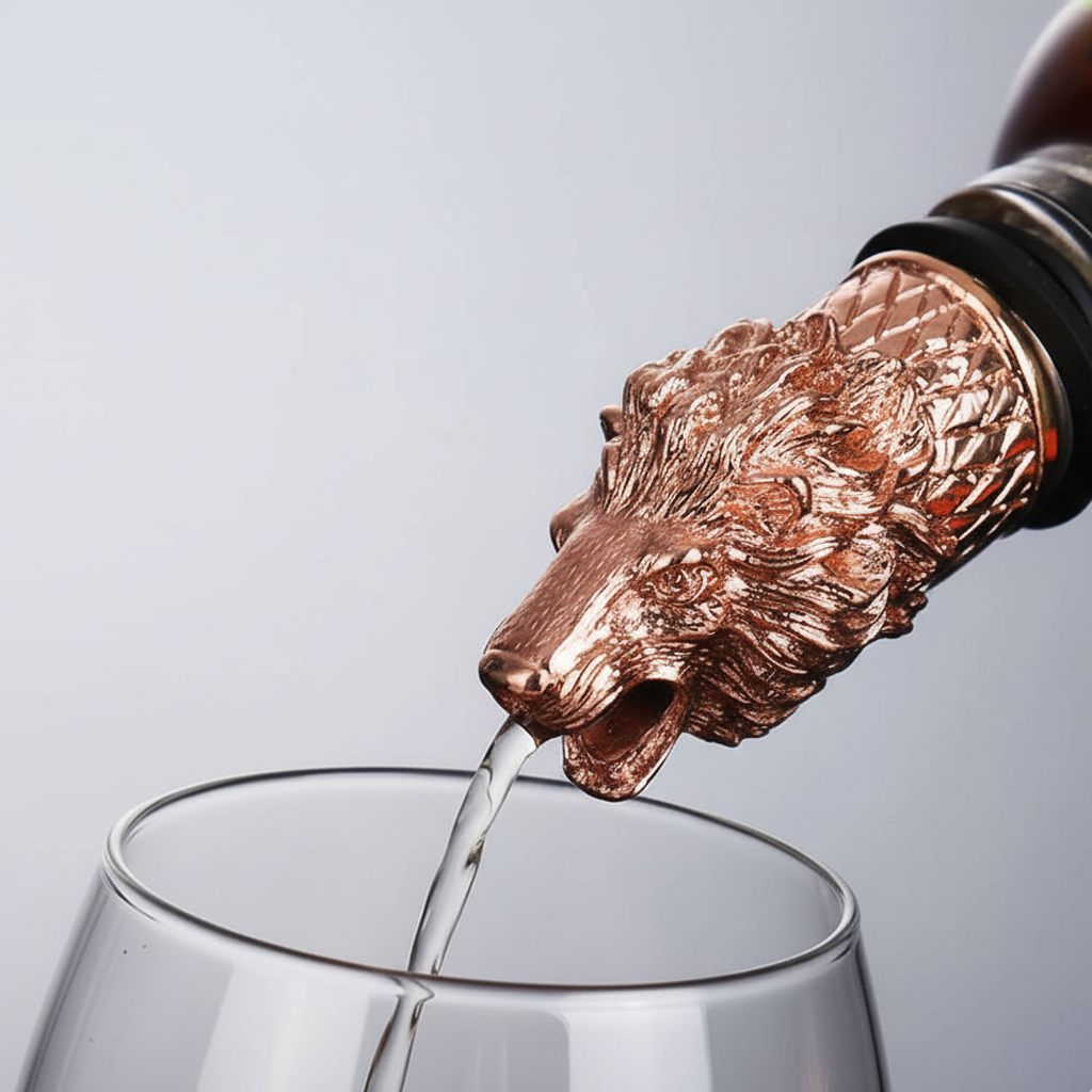 Bec verseur animaux décoratif pour whisky et vin - LION