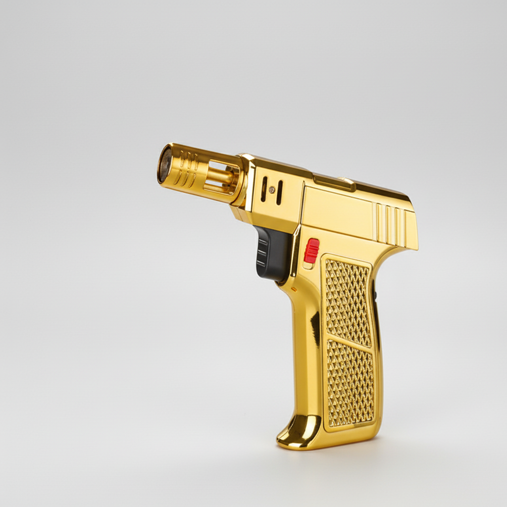 Briquet à gaz pistolet - OR