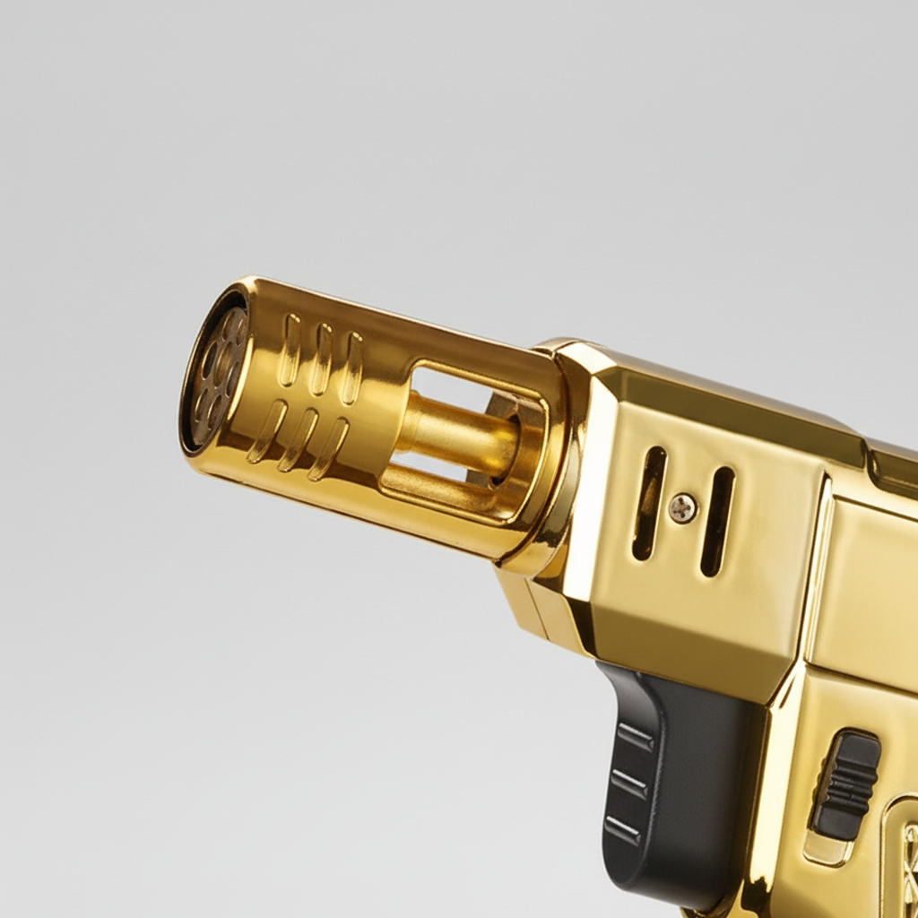 Briquet à gaz pistolet - OR