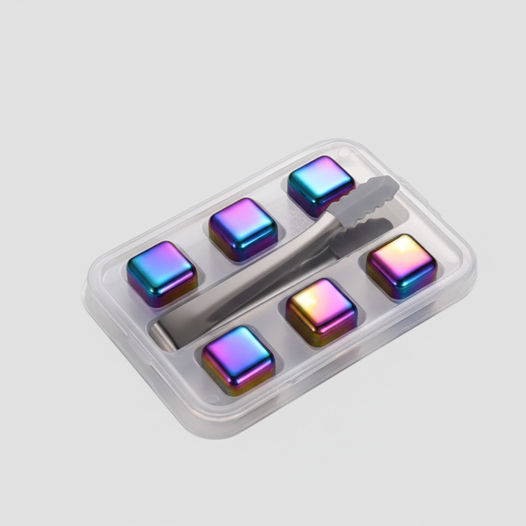 Pierres à whisky réutilisables en acier inoxydable - PETROLE