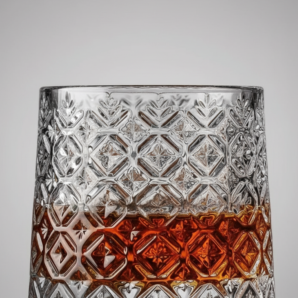 Verre à whisky avec socle en bois - KILIAN