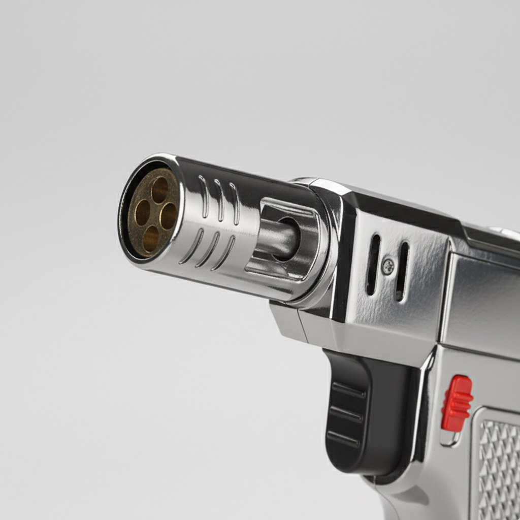 Briquet à gaz pistolet - ARGENT