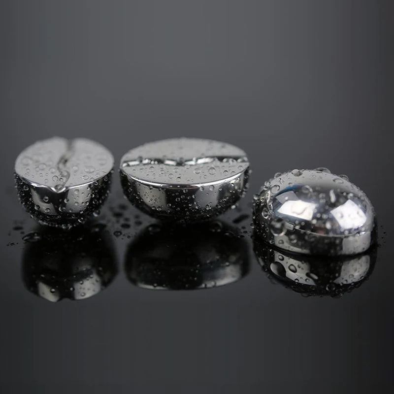 Pierres à whisky réutilisables en acier inoxydable - GRAIN DE CAFÉ